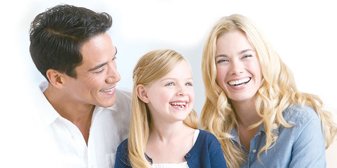 Happy Family with Hair Care